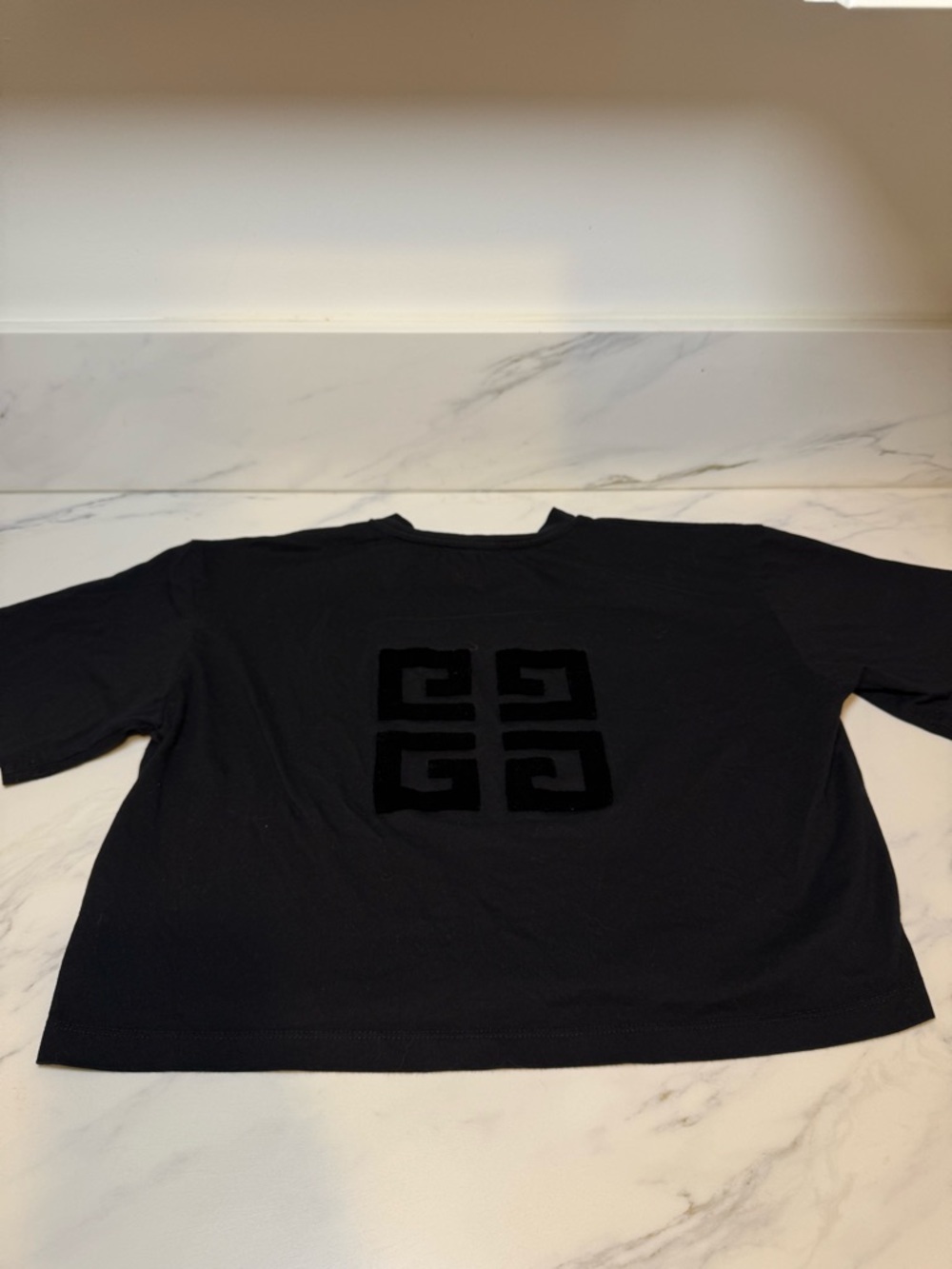 Givenchy black logo letter oversized tee